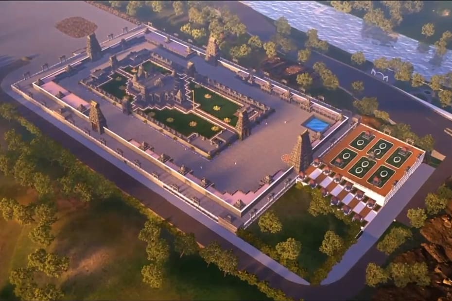 CM Revanth Reddy lays foundation stone for Omkareshwara temple at Musi river.