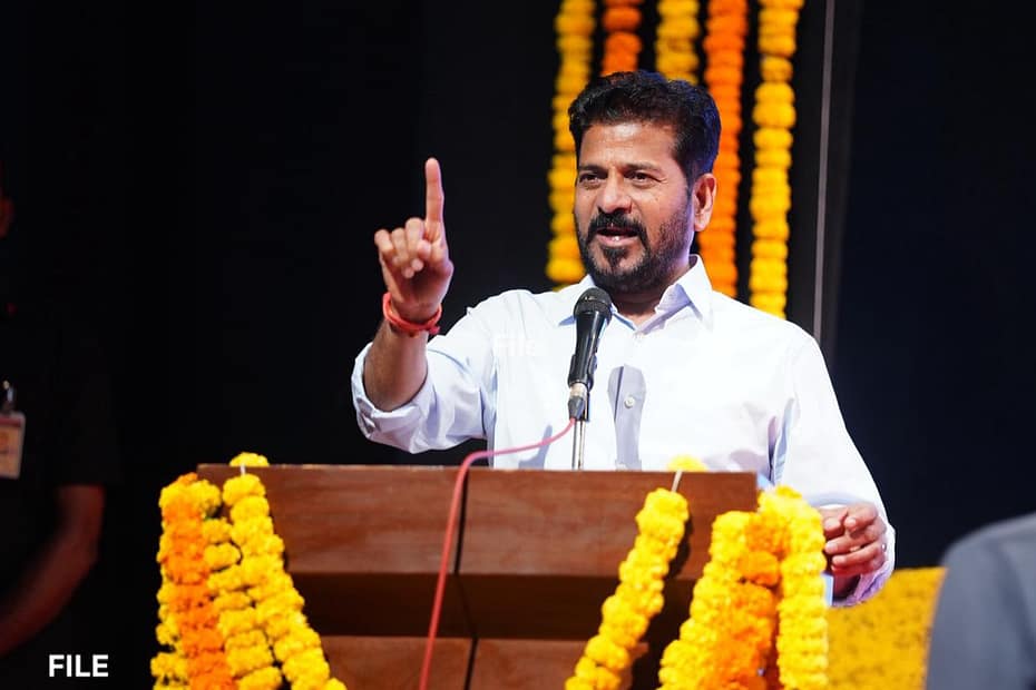 CM Revanth Reddy conceptual image targeting mafia